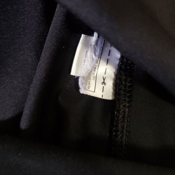 Adidas Womens High Rise Leggings Size M Classic Three Stripes Black Athleisure - Picture 9 of 9